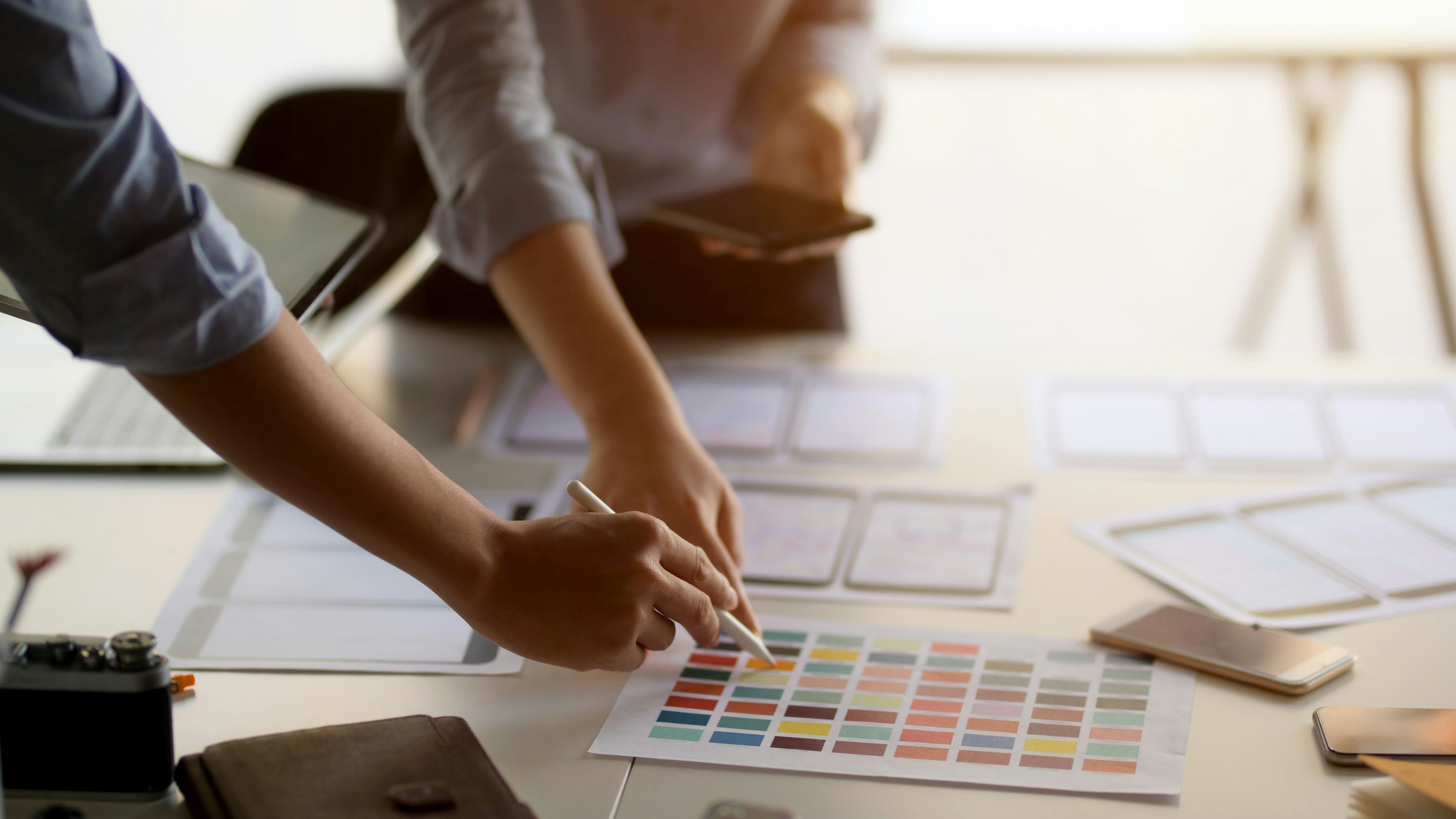 Design system color palette review supporting strategic Shopify theme decisions