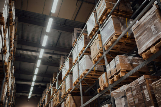Warehouse racking and distribution flow supporting the decision to migrate to Shopify