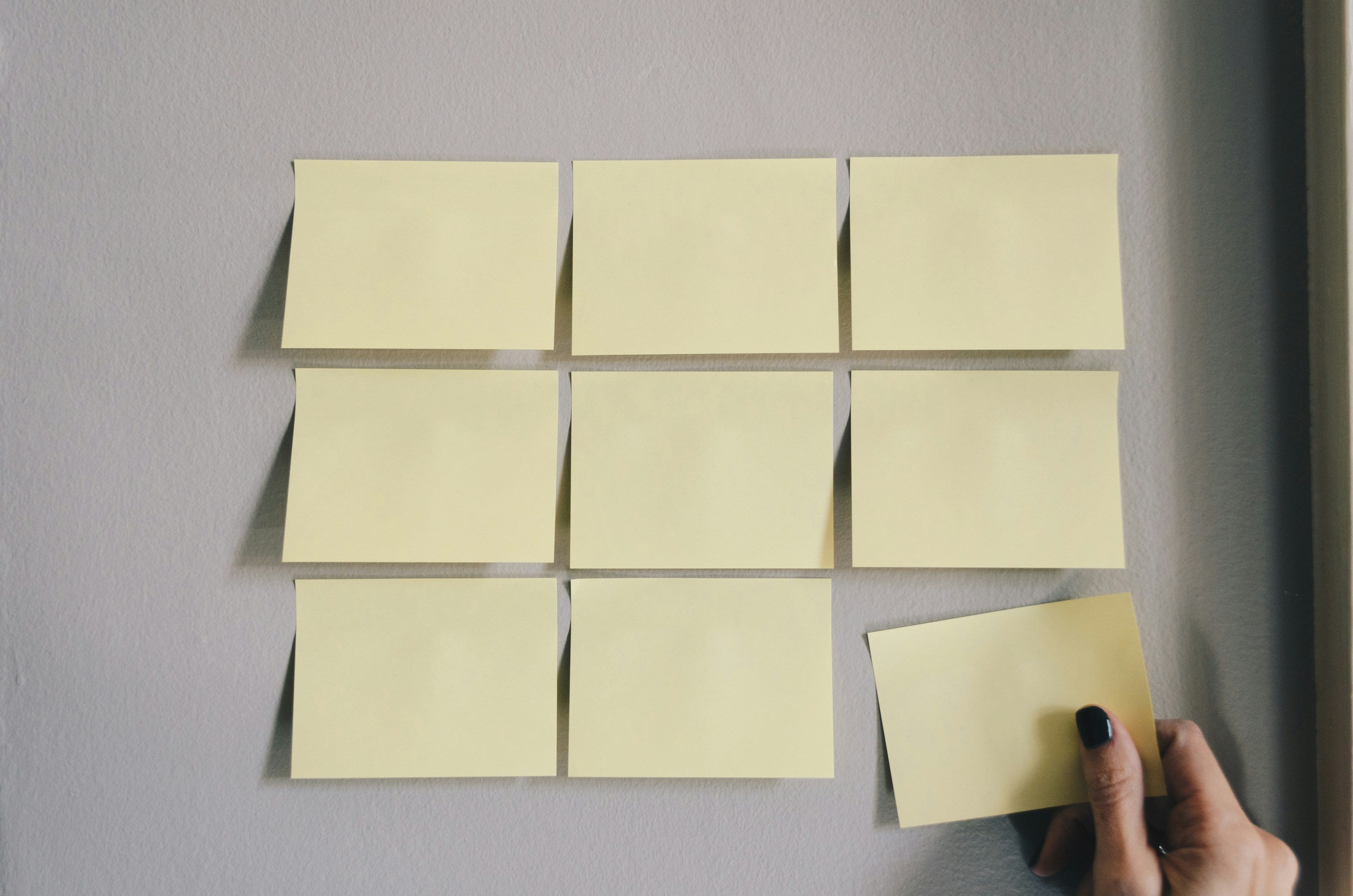 Sticky note planning wall supporting what a premium Shopify launch includes
